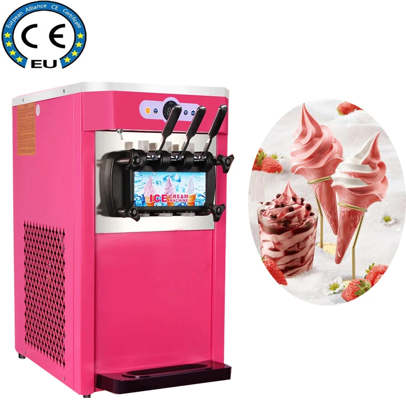 

Commercial Ice Cream Makers Machine Sundae Electric Softy Ice Cream Machines