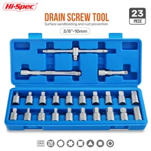 12PCS/23PCS Oil Drain Pipe Plug Socket Set Screws Removal Tool 3/8inch Drive Triangle Square Hexagon T-bar Remover Sleeve Tools
12PCS/23PCS Oil Drain Pipe Plug Socket Set Screws Removal Tool 3/8inch Drive Triangle Square Hexagon T-bar Remover Sleeve Tools