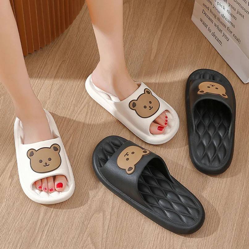 Teddy Bear House Slipper Woman Sandals Cloud Men Flip Flops Sandals Soft Sole Beach Non Slip Cartoon Home Shoes Female Male
Teddy Bear House Slipper Woman Sandals Cloud Men Flip Flops Sandals Soft Sole Beach Non Slip Cartoon Home Shoes Female Male