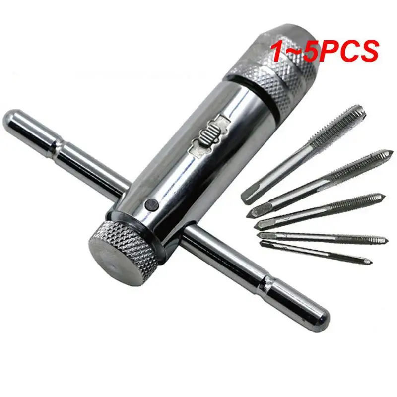 Adjustable Silver T-Handle Ratchet Tap Holder Wrench withM3-M8 3mm-8mm Machine Screw Thread Metric Plug T-shaped Tap
Adjustable Silver T-Handle Ratchet Tap Holder Wrench withM3-M8 3mm-8mm Machine Screw Thread Metric Plug T-shaped Tap
