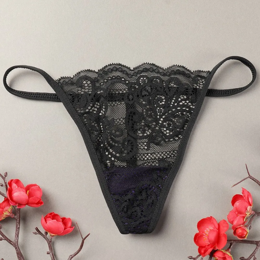 Sexy Lace Floral Embroidery Thongs Solid Breathable Lingerie Thin G-string Charming Open Butt Knickers Temptatio Underwear
Sexy Lace Floral Embroidery Thongs Solid Breathable Lingerie Thin G-string Charming Open Butt Knickers Temptatio Underwear
