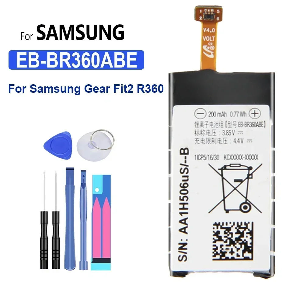 Аккумулятор для Samsung Gear R360 Fit 2 Pro Fitness EB-BR360ABE R365 Watch 200mAh
Аккумулятор для Samsung Gear R360 Fit 2 Pro Fitness EB-BR360ABE R365 Watch 200mAh