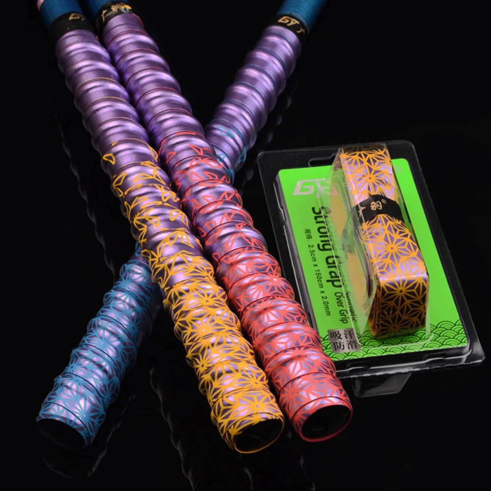 Gradient Colorful Anti-slip Fishing Rods Tape Racket Grip Badminton Overgrip Sweatband Outdoor Accessories Tennis Hand Grip Tape
Gradient Colorful Anti-slip Fishing Rods Tape Racket Grip Badminton Overgrip Sweatband Outdoor Accessories Tennis Hand Grip Tape
