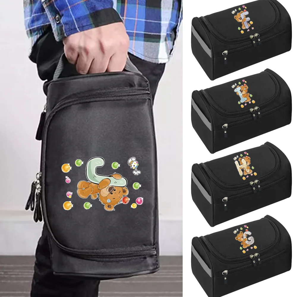 Hanging Cosmetic Pack Wash Bags Makeup Bag Functional Women Travel Toiletries Organizer Bear Letter Print Handbag Make Up Case
Hanging Cosmetic Pack Wash Bags Makeup Bag Functional Women Travel Toiletries Organizer Bear Letter Print Handbag Make Up Case