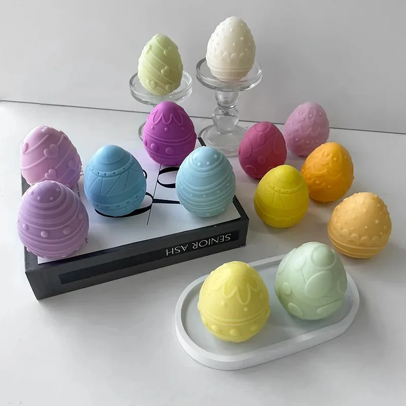 3D Easter Egg Candle Silicone Mold DIY Aromatherapy Candle Plaster Resin Ornaments Geometric Eggs Mould Easter Decor Crafts
3D Easter Egg Candle Silicone Mold DIY Aromatherapy Candle Plaster Resin Ornaments Geometric Eggs Mould Easter Decor Crafts