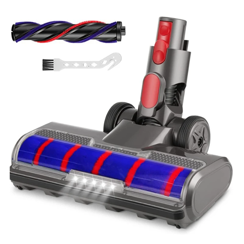 

Floor Head Soft Roller Brush For Dyson V7 V8 V10 V11 V15 Vacuum Cleaners Parts Rotatable