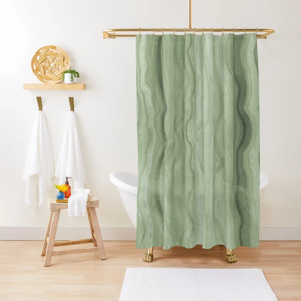 

Soft Pastel Green, Sage Green Marble Shower Curtain Bathroom Decor Luxury Bathroom For The Bathroom Curtain