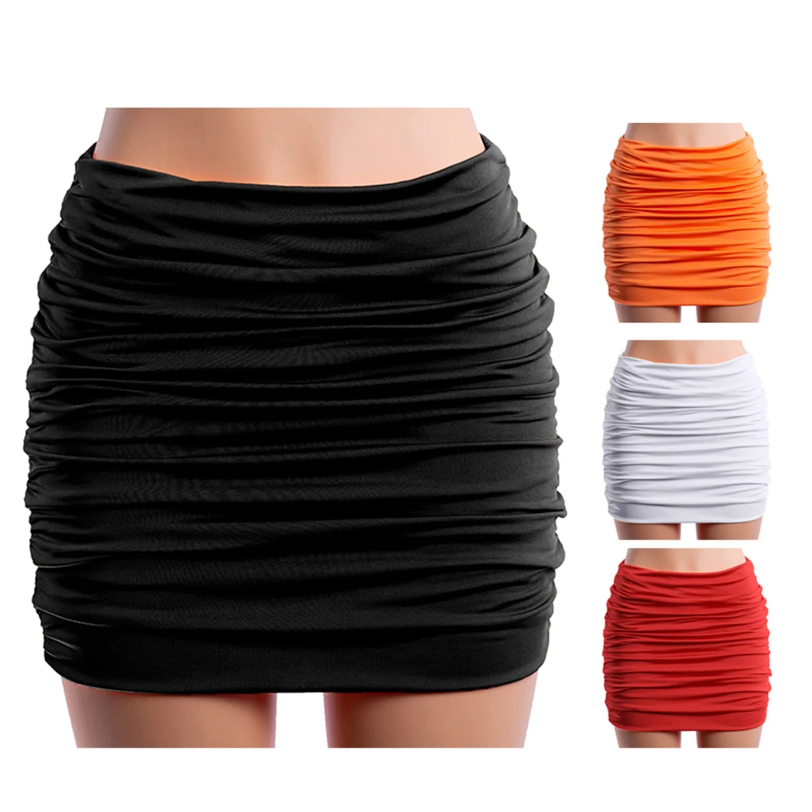 Women's Skirt, Solid Color High Waist Wrapped Hip Pleated Mini Skirt for Party Dating
Women's Skirt, Solid Color High Waist Wrapped Hip Pleated Mini Skirt for Party Dating