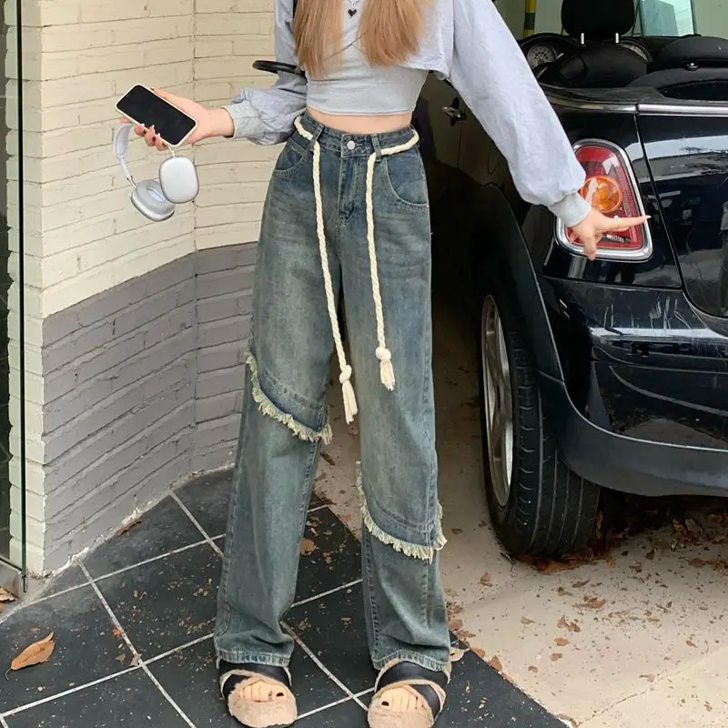 2022 Women's Trousers Autumn New Style Raw Edge Old Fashioned Vintage Jeans Loose High Waist Straight Leg Free Shipping
2022 Women's Trousers Autumn New Style Raw Edge Old Fashioned Vintage Jeans Loose High Waist Straight Leg Free Shipping