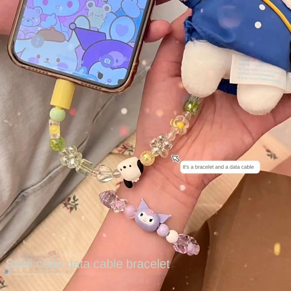 Kawaii Sanrio KuromiData Cable Bracelet 2-in-1 High-looking Beaded Bracelet Is The Best Birthday Gift For Besties And Couples
Kawaii Sanrio KuromiData Cable Bracelet 2-in-1 High-looking Beaded Bracelet Is The Best Birthday Gift For Besties And Couples