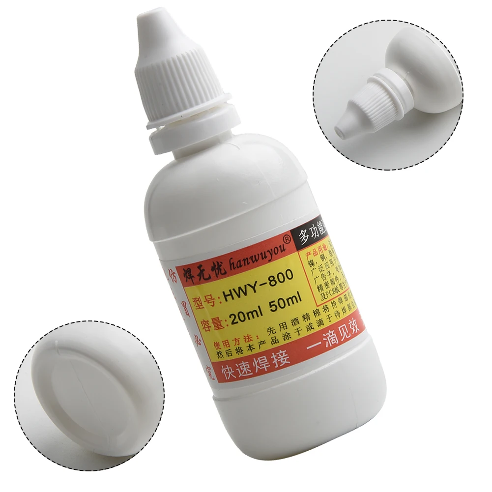50ml Stainless Steel Liquid Flux HLY-800 Non-toxic Liquid Solder Tool For Quick Welding & Stainless Steel Galvanized Sheet
50ml Stainless Steel Liquid Flux HLY-800 Non-toxic Liquid Solder Tool For Quick Welding & Stainless Steel Galvanized Sheet