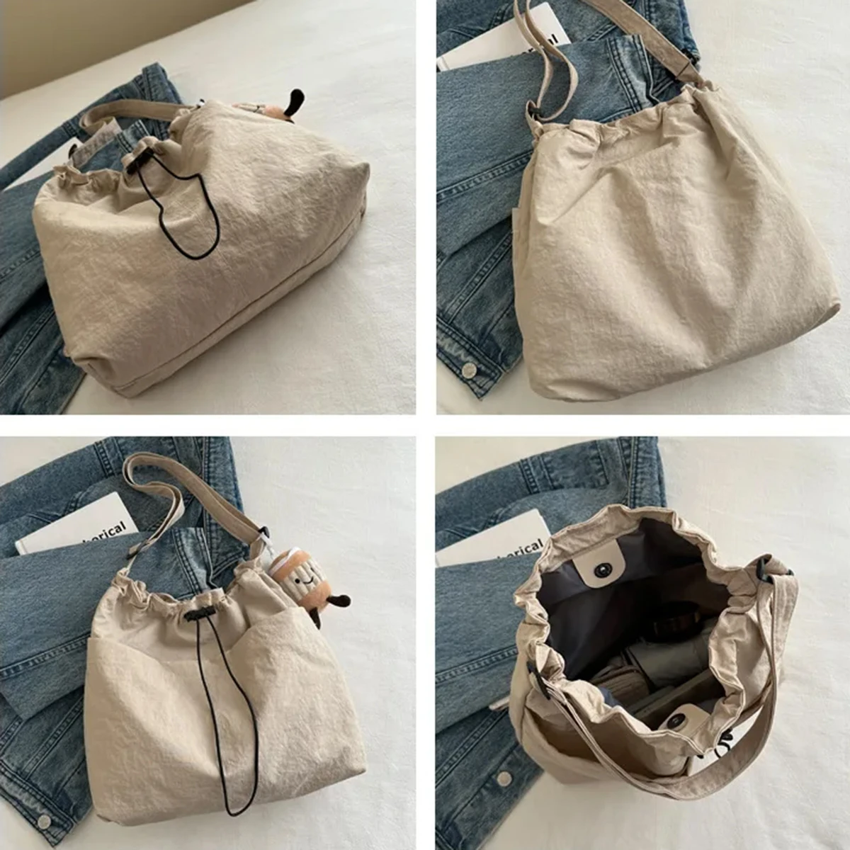 New Large Capacity Versatile Shoulder Bag for Women's Summer Popular Lightweight Shoulder Crossbody Bag Minimalist Tote Handbag New Large Capacity Versatile Shoulder Bag for Women's Summer Popular Lightweight Shoulder Crossbody Bag Minimalist Tote Handbag