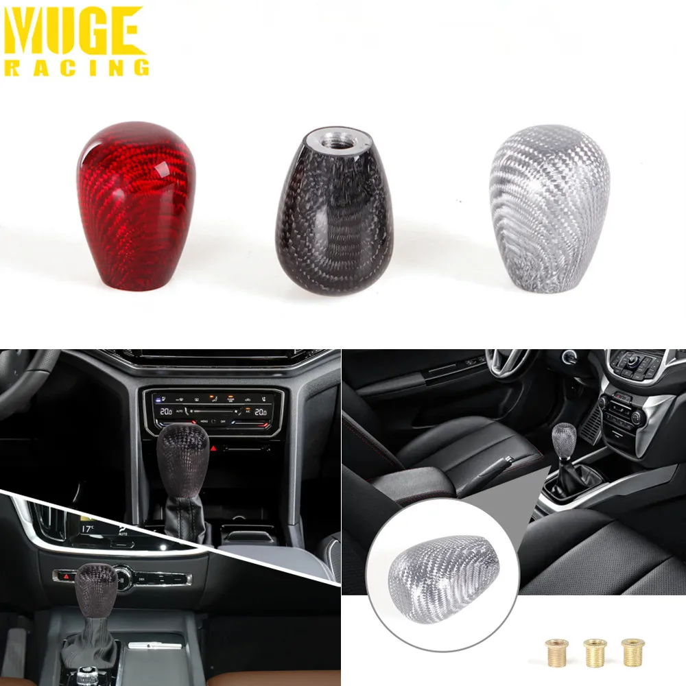 New Carbon Fiber Oval Manual Gear Shift Knob With Adapter for Most Car Decorations Classic JDM Style RS-SFN105
New Carbon Fiber Oval Manual Gear Shift Knob With Adapter for Most Car Decorations Classic JDM Style RS-SFN105