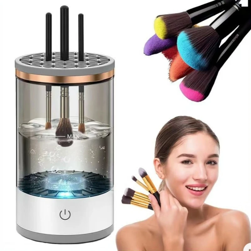 

Автоматический прибор для чистки кистей для макияжа Электрическая Мойка и сушка встроенный многофункциональный очиститель для макияжа