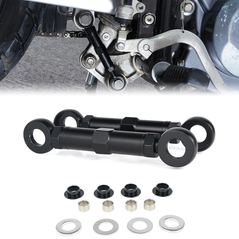 

Motorcycle Adjustable Lowering Links Kit For Yamaha XT250 DT230 Kawasaki KLX400 R/SR Suzuki RM125 250 Triumph Tiger 900 850Sport