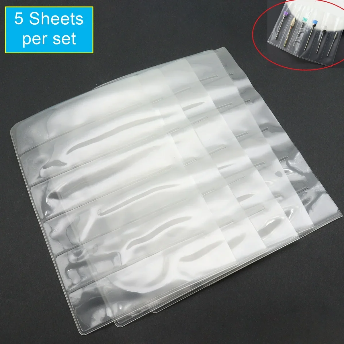 5 Sheets 6slots Storage PVC Bag For Nail Drill Bit Container Case Display Organizer Acrylic Manicure Tool
5 Sheets 6slots Storage PVC Bag For Nail Drill Bit Container Case Display Organizer Acrylic Manicure Tool
