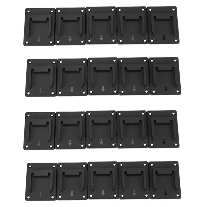 20Pcs Machine Holder Wall Mount Storage Bracket Fixing Devices For Makita 18V Electric Tool Battery Tools Black 
20Pcs Machine Holder Wall Mount Storage Bracket Fixing Devices For Makita 18V Electric Tool Battery Tools Black