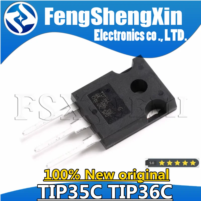 10pcs 100% New Original TIP35C TIP36C TIP35 TIP36 TO-247 NPN + PNP Darlington Transistor 25A 100V
10pcs 100% New Original TIP35C TIP36C TIP35 TIP36 TO-247 NPN + PNP Darlington Transistor 25A 100V