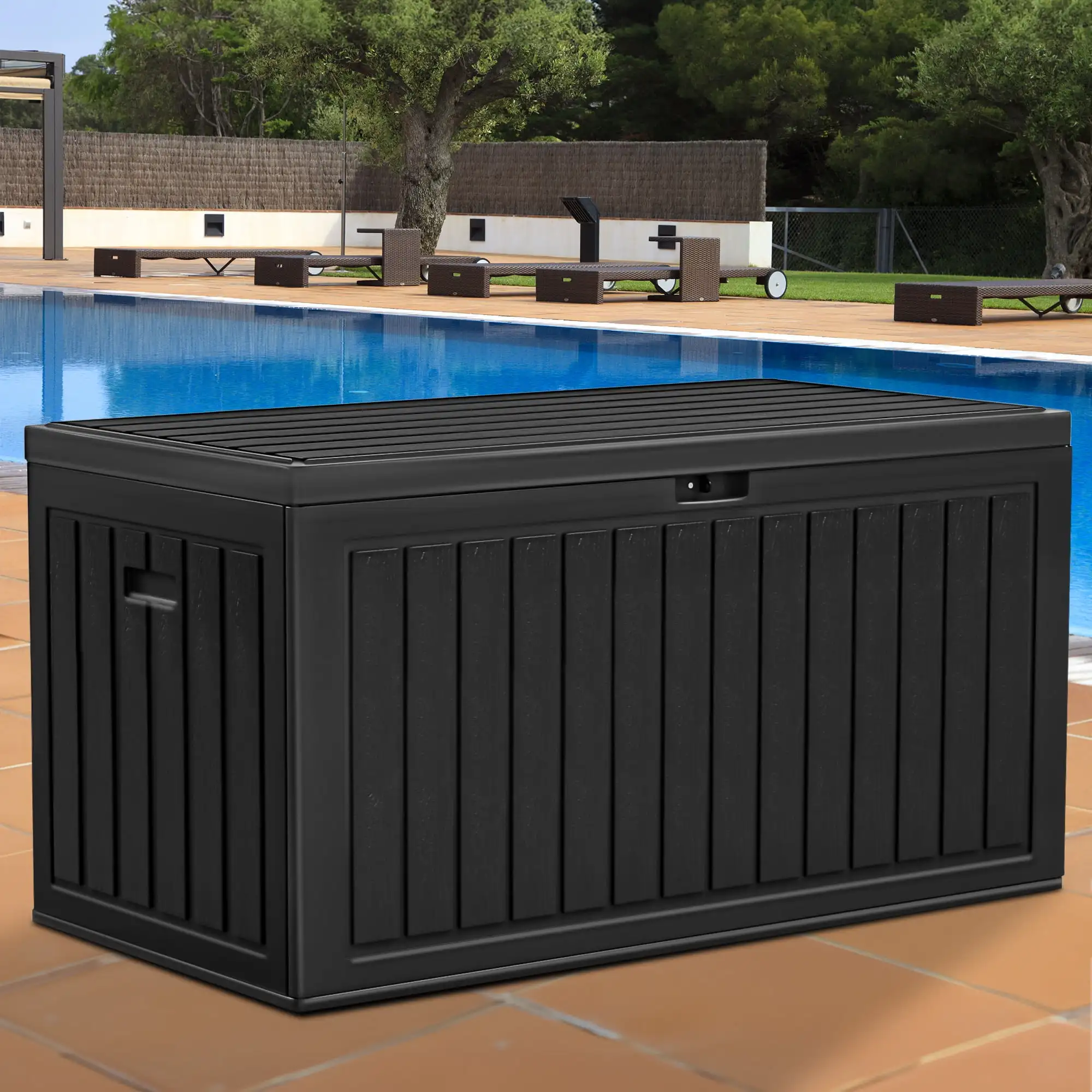Dextrus 86 Gallon Large Deck Box, Double-Wall Resin Outdoor Storage Boxes, Deck Storage for Patio Furniture, Cushions,
Dextrus 86 Gallon Large Deck Box, Double-Wall Resin Outdoor Storage Boxes, Deck Storage for Patio Furniture, Cushions,