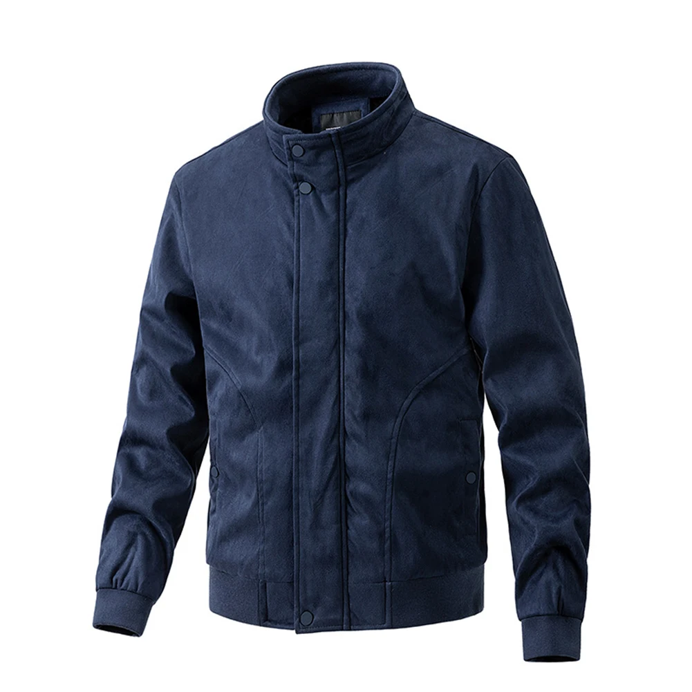 Men Buckskin Jacket Casual Work Coats Long Sleeve Coat Fleece Solid Zip-up Top Winter Autumn Warm Jackets
Men Buckskin Jacket Casual Work Coats Long Sleeve Coat Fleece Solid Zip-up Top Winter Autumn Warm Jackets