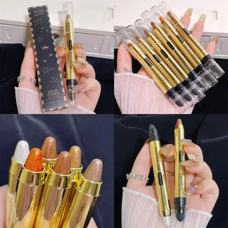 MYHO Double-headed Eye Shadow Glitter Highlighter Waterproof Long Lasting Delicate Texture Eyeshadow Stick Pen Makeup Cosmetics
MYHO Double-headed Eye Shadow Glitter Highlighter Waterproof Long Lasting Delicate Texture Eyeshadow Stick Pen Makeup Cosmetics