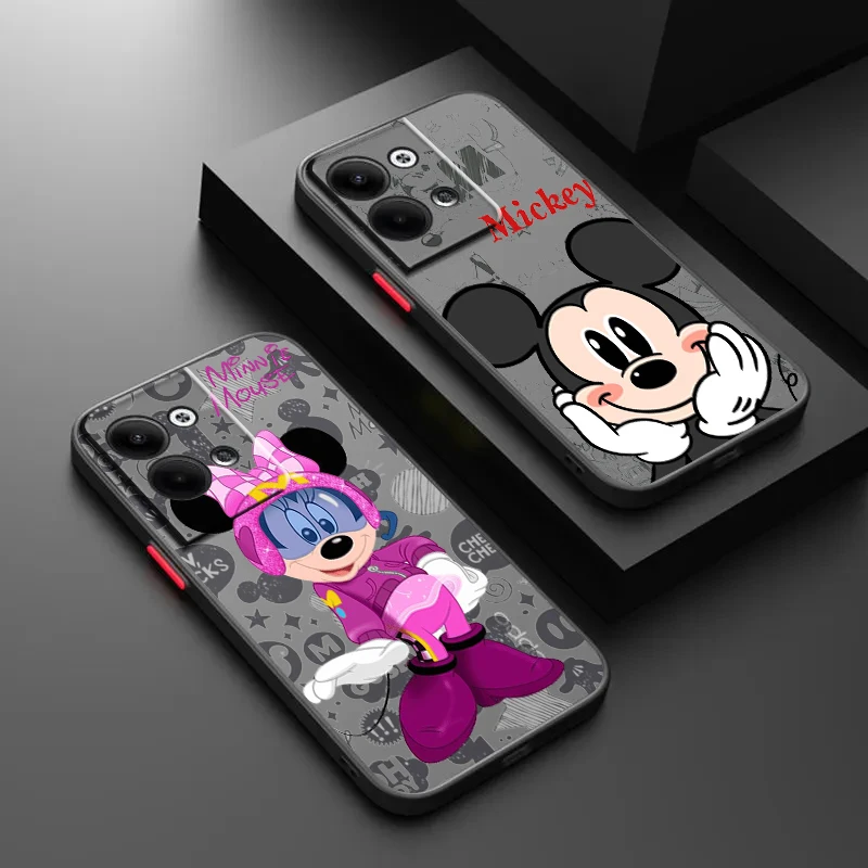 

Mickey Minnie Duck For OPPO Realme GT Neo Q5 Q3S Q3T Master 8 7 6 Lite Pro Frosted Translucent Hard Phone Case Cover Coque Capa