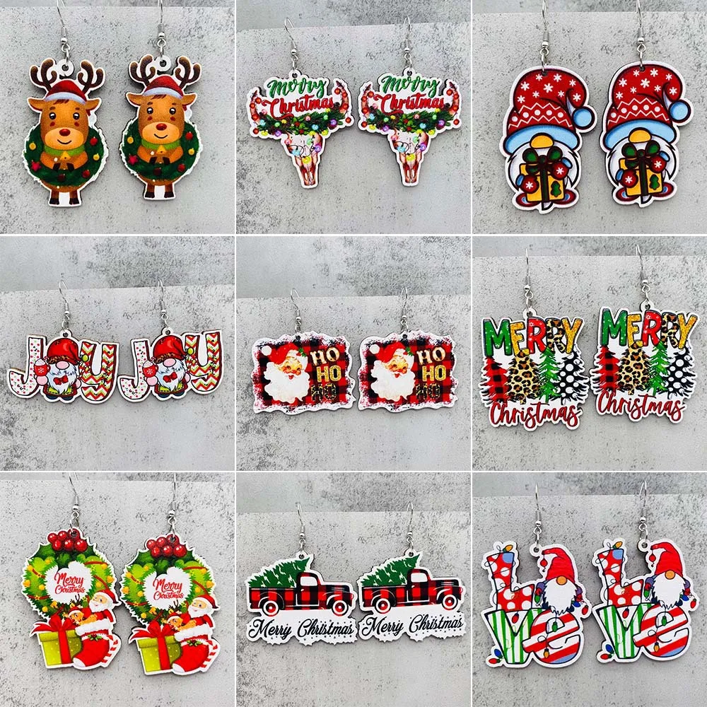 Raylene New Winter Christmas Earrings Father Christmas Red Car Dwarf Moose Wooden Earrings
Raylene New Winter Christmas Earrings Father Christmas Red Car Dwarf Moose Wooden Earrings