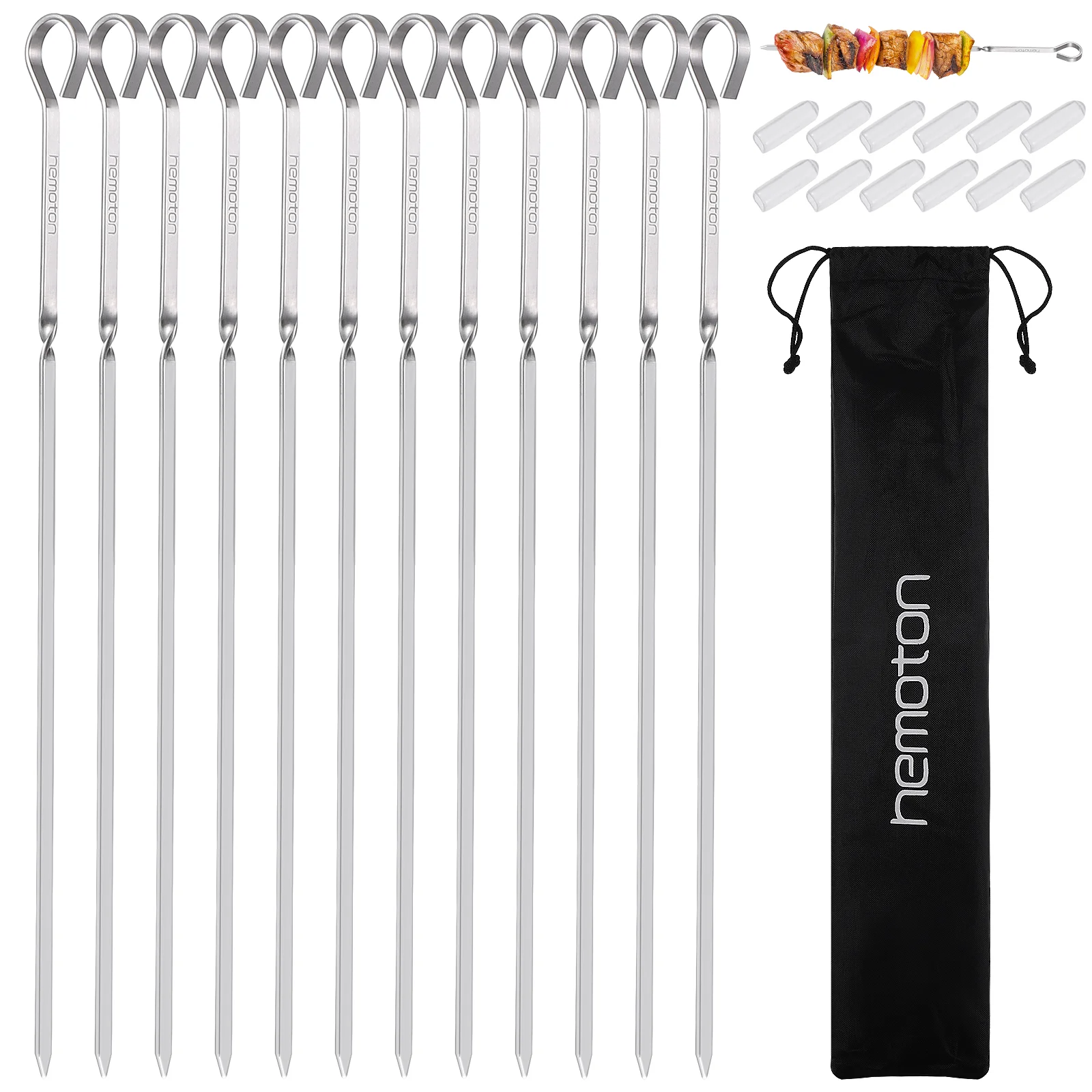 Storage Bags Barbecue Sign Washable Skewers Kabob for Grilling with Silicone Cover Metal
Storage Bags Barbecue Sign Washable Skewers Kabob for Grilling with Silicone Cover Metal
