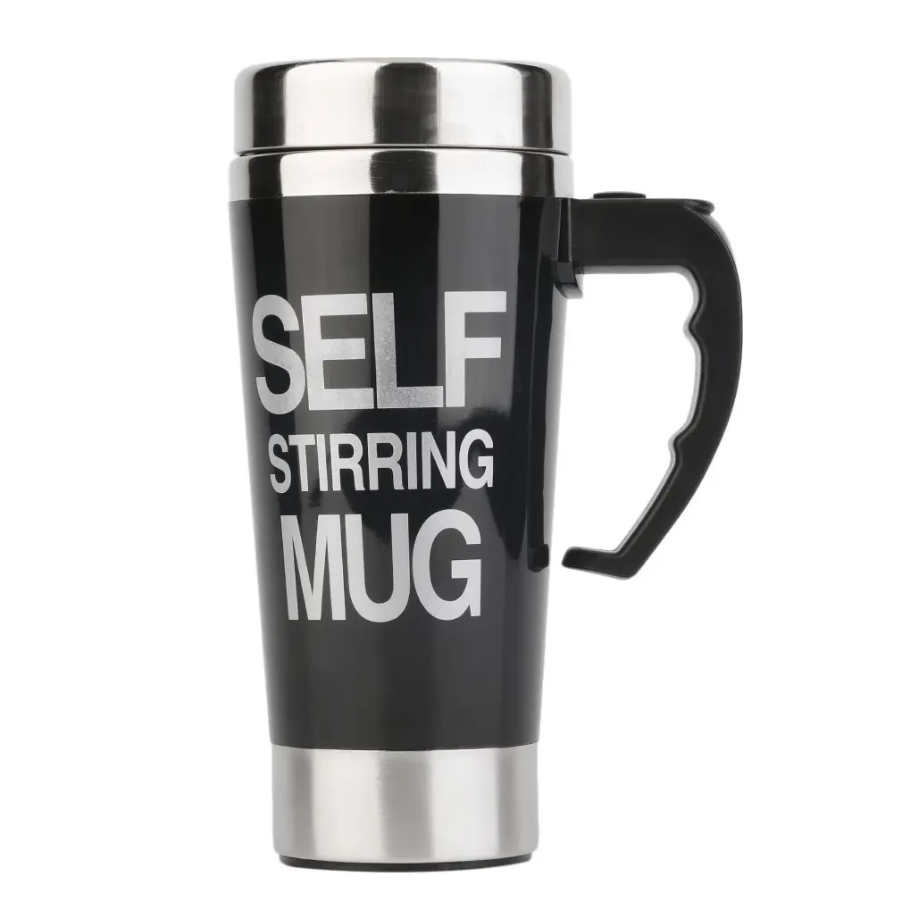 

Stainless Lazy Self Stirring Mug Auto Mixing Tea Coffee Cup Office Gift YD008