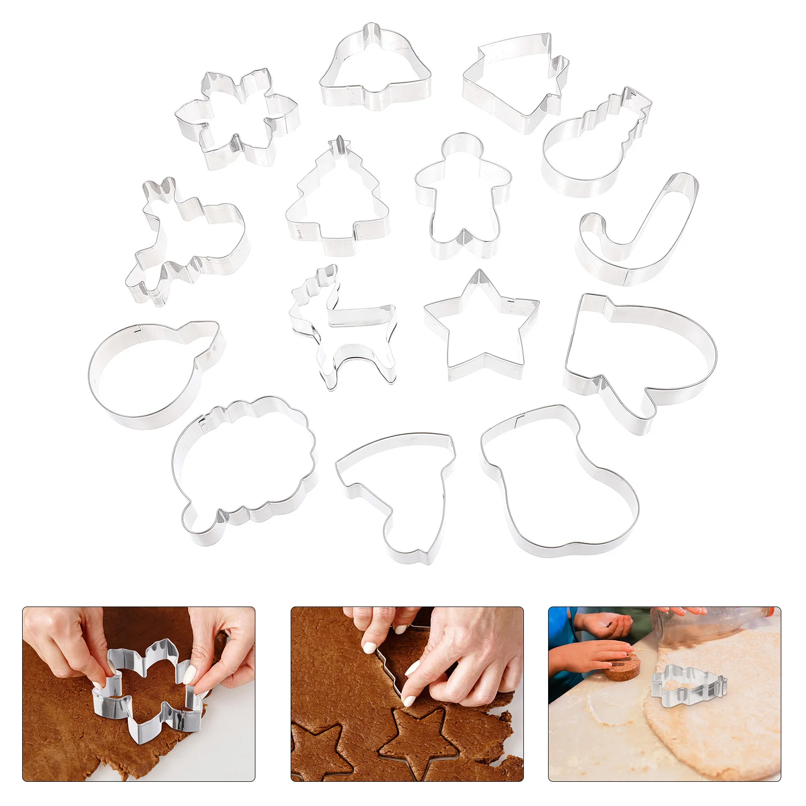 15 Pcs Stainless Steel Biscuit Mold Cookie Stencils Dough Christmas Creative
15 Pcs Stainless Steel Biscuit Mold Cookie Stencils Dough Christmas Creative