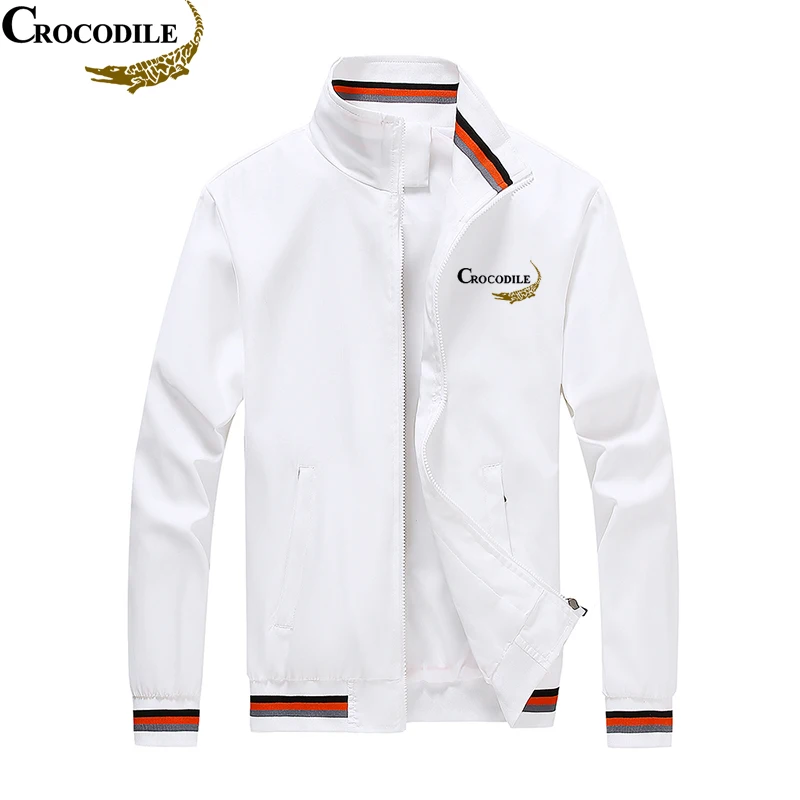 Standing neck zipper CROCODILE men's long sleeved jacket jacket jacket, lightweight, straight tube, business office
Standing neck zipper CROCODILE men's long sleeved jacket jacket jacket, lightweight, straight tube, business office
