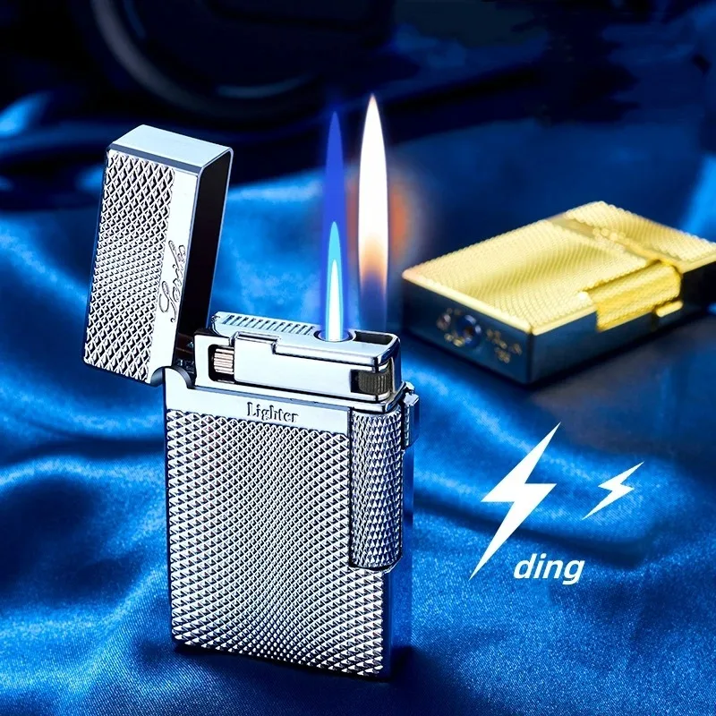 Torch Gas Lighter Cigarette Lighter Metal Windproof Flint Unusual Lighters Butane Gadgets for Men Gift Lighter Smoking Accessory
Torch Gas Lighter Cigarette Lighter Metal Windproof Flint Unusual Lighters Butane Gadgets for Men Gift Lighter Smoking Accessory