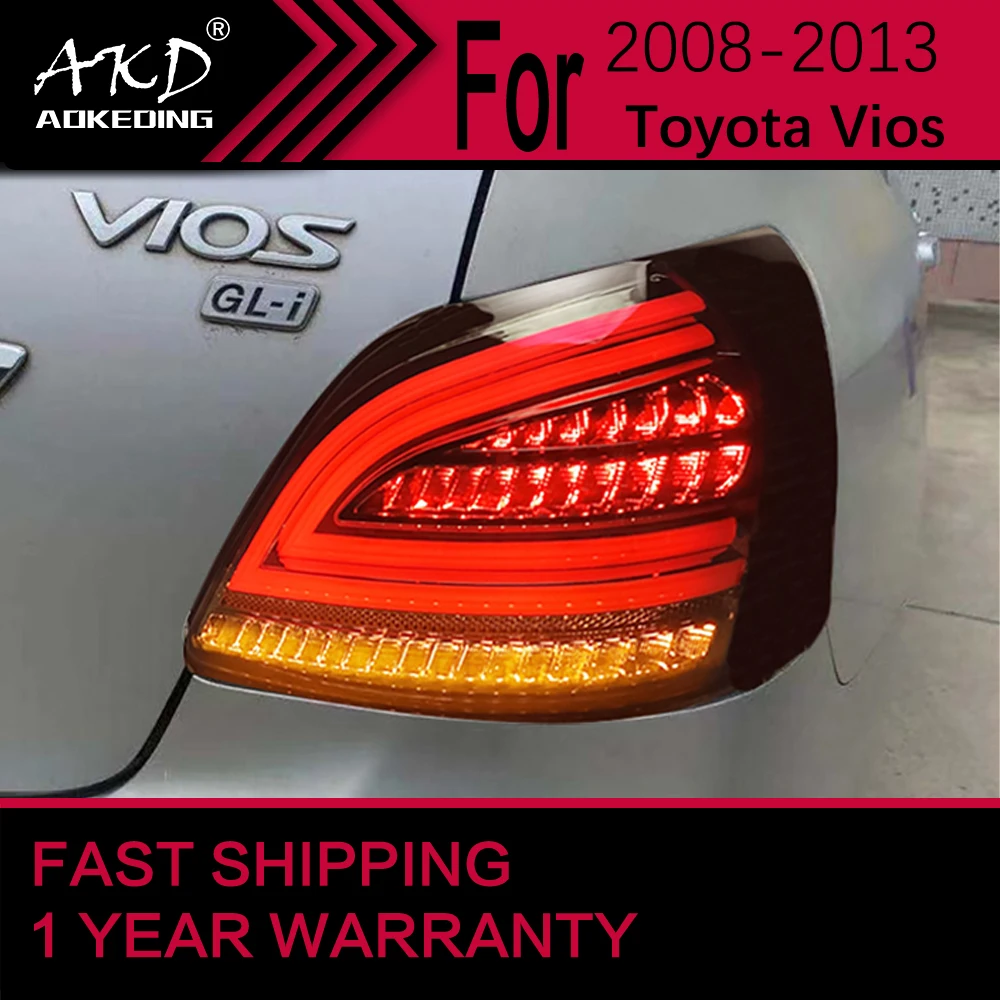 

Автомобильные фары для Toyota Vios светодиодный Tail светильник 2008-2013 Vios задний стоп-сигнал тормозной сигнал DRL задние автомобильные аксессуары 5,0 1 Re