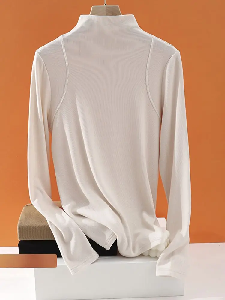 Осень-зима 2022, пуловеры из овечьей шерсти, женские топы с длинным рукавом, вязаный свитер с ложным воротником, женская одежда, женская теплая нижняя рубашка
Осень-зима 2022, пуловеры из овечьей шерсти, женские топы с длинным рукавом, вязаный свитер с ложным воротником, женская одежда, женская теплая нижняя рубашка