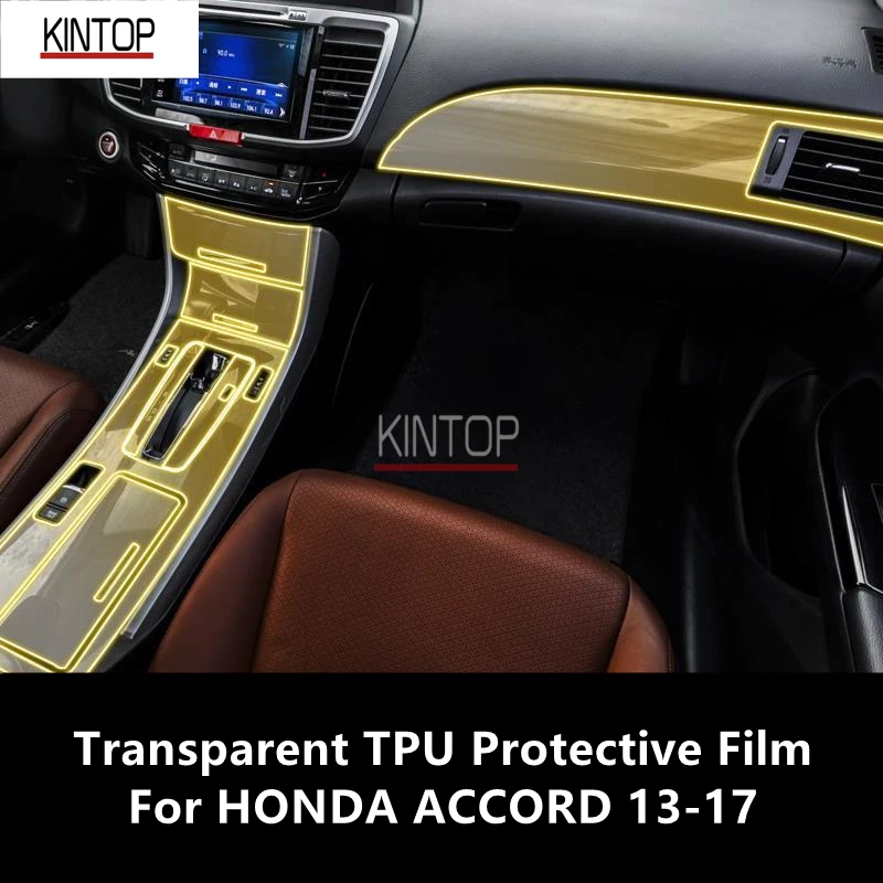 Прозрачная центральная консоль для салона автомобиля HONDA ACCORD 13-17, фотопленка для ремонта от царапин, аксессуары, установка
Прозрачная центральная консоль для салона автомобиля HONDA ACCORD 13-17, фотопленка для ремонта от царапин, аксессуары, установка