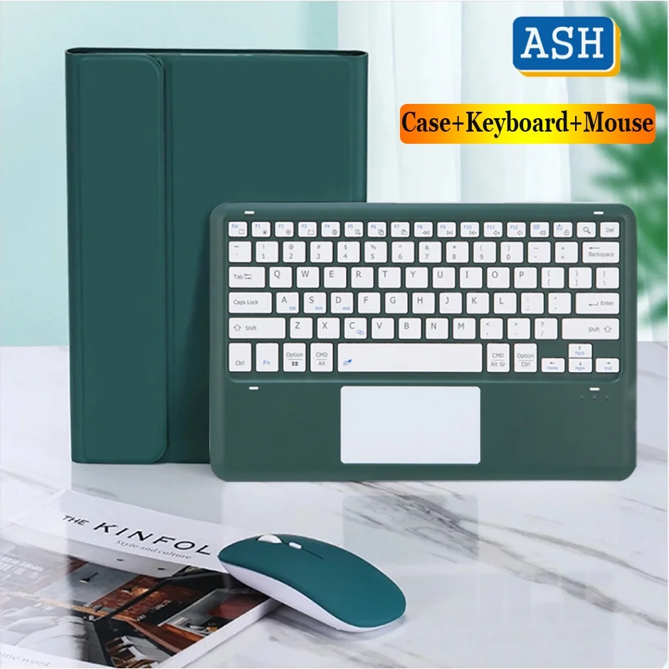 

ASH Touchpad Keyboard Mouse Case for iPad 9th Gen 10.2 9th 8th 7th Air 5 10.9 Air 4 3 2 1 9.7 6th 5th Pro 11 10.5 9.7 Case