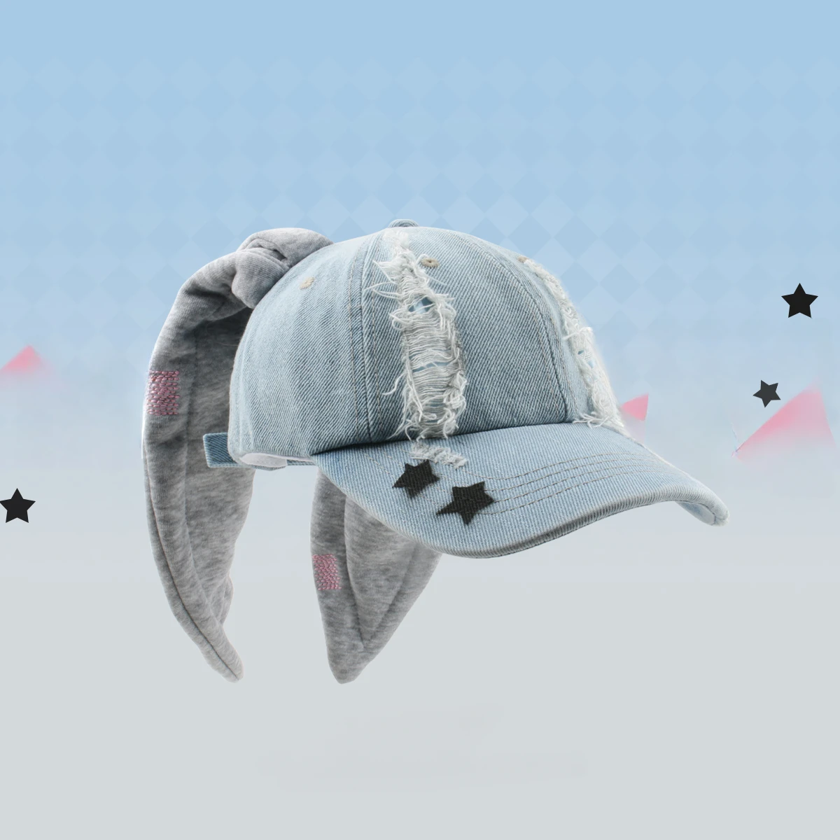 Rabbit Ears Cowboy Hole Baseball Cap Female Net Red with Washed Graffiti Hip Hop Cap Street Patting Sweet Cool Cute Sun Hat
Rabbit Ears Cowboy Hole Baseball Cap Female Net Red with Washed Graffiti Hip Hop Cap Street Patting Sweet Cool Cute Sun Hat