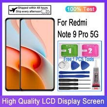 Ensemble écran tactile LCD de remplacement, 6.67 pouces, pour Xiaomi Redmi Note 9 Pro 5G, Original=