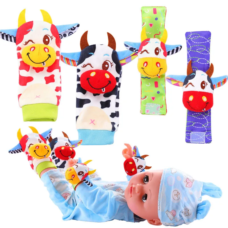 Cartoon Plush Socks Wrist Strap Rattles Baby Toys 0-12 Months Newborn Infant Kids Animal Sock Foot Finder Toy Gift Soft Rattle
Cartoon Plush Socks Wrist Strap Rattles Baby Toys 0-12 Months Newborn Infant Kids Animal Sock Foot Finder Toy Gift Soft Rattle