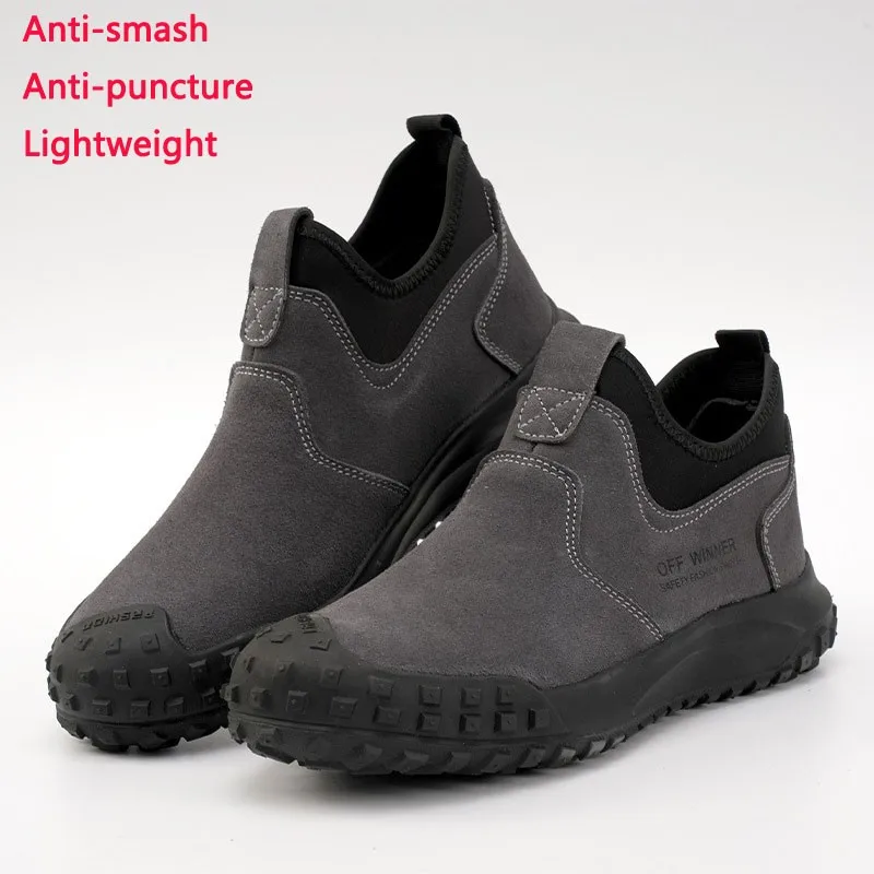 

New Sports Leisure Insulating Safety Shoes Anti Impact And Anti Puncture Men's Breathable Work Shoes Zapatos De Seguridad Hombre