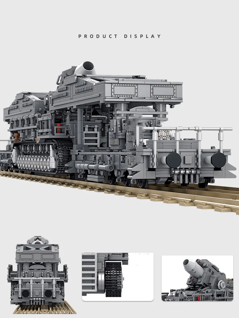 WW2 Military Brick Karl Carronade Vehicle Batisbrick Building Block World War Germany Army Force Figure Toy Collection For Gift WW2 Military Brick Karl Carronade Vehicle Batisbrick Building Block World War Germany Army Force Figure Toy Collection For Gift