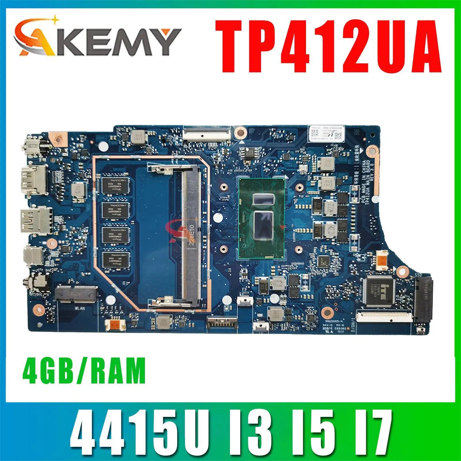 Notebook Mainboard For ASUS Vivobook Flip 14 TP412UA TP412U Laptop Motherboard 4415U I3 I5 I7 CPU 4GB/RAM MAIN BOARD TEST OK
Notebook Mainboard For ASUS Vivobook Flip 14 TP412UA TP412U Laptop Motherboard 4415U I3 I5 I7 CPU 4GB/RAM MAIN BOARD TEST OK