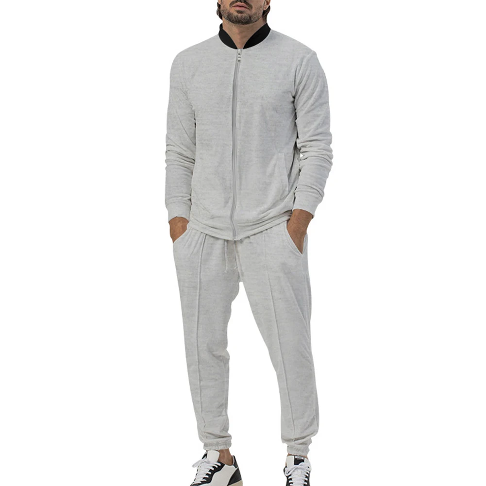 Men's Sets Tracksuit Activewear Autumn Solid Color Long Sleeve Stand Collar Coat Jacket Pants Sweatsuit 2pcs/set
Men's Sets Tracksuit Activewear Autumn Solid Color Long Sleeve Stand Collar Coat Jacket Pants Sweatsuit 2pcs/set