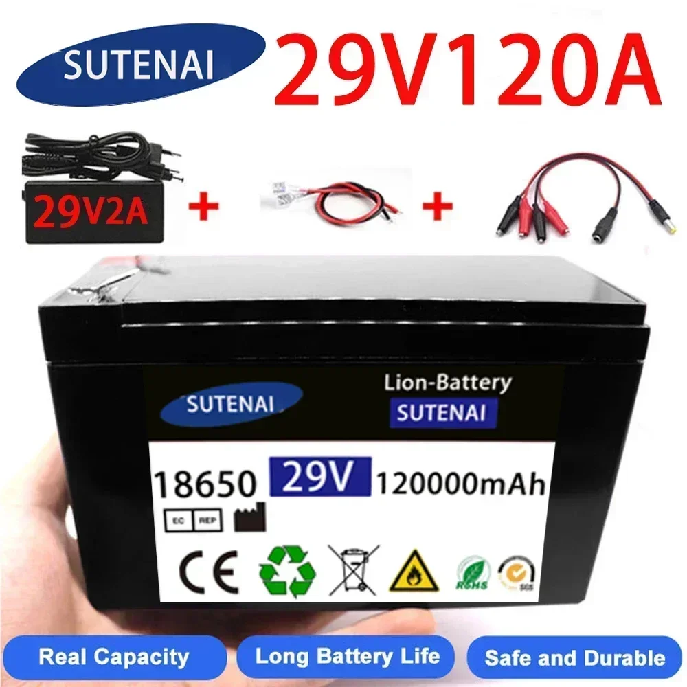 29v 120A Li Ion 18650 Battery Electric Vehicle Lithium Battery Pack 24V- 29V 35Ah 120Ah Built-in BMS 30A High Current
29v 120A Li Ion 18650 Battery Electric Vehicle Lithium Battery Pack 24V- 29V 35Ah 120Ah Built-in BMS 30A High Current