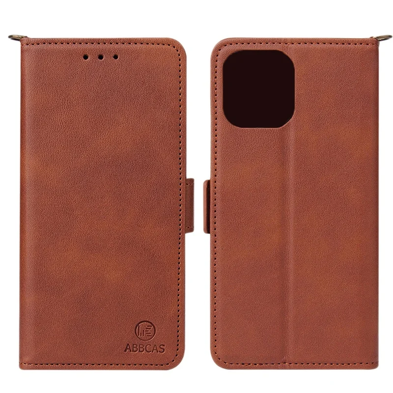 

Для iPhone 12 Pro MAX Мобильный телефон кожаный чехол-Кошелек защитный чехол с держателем для карт (коричневый)