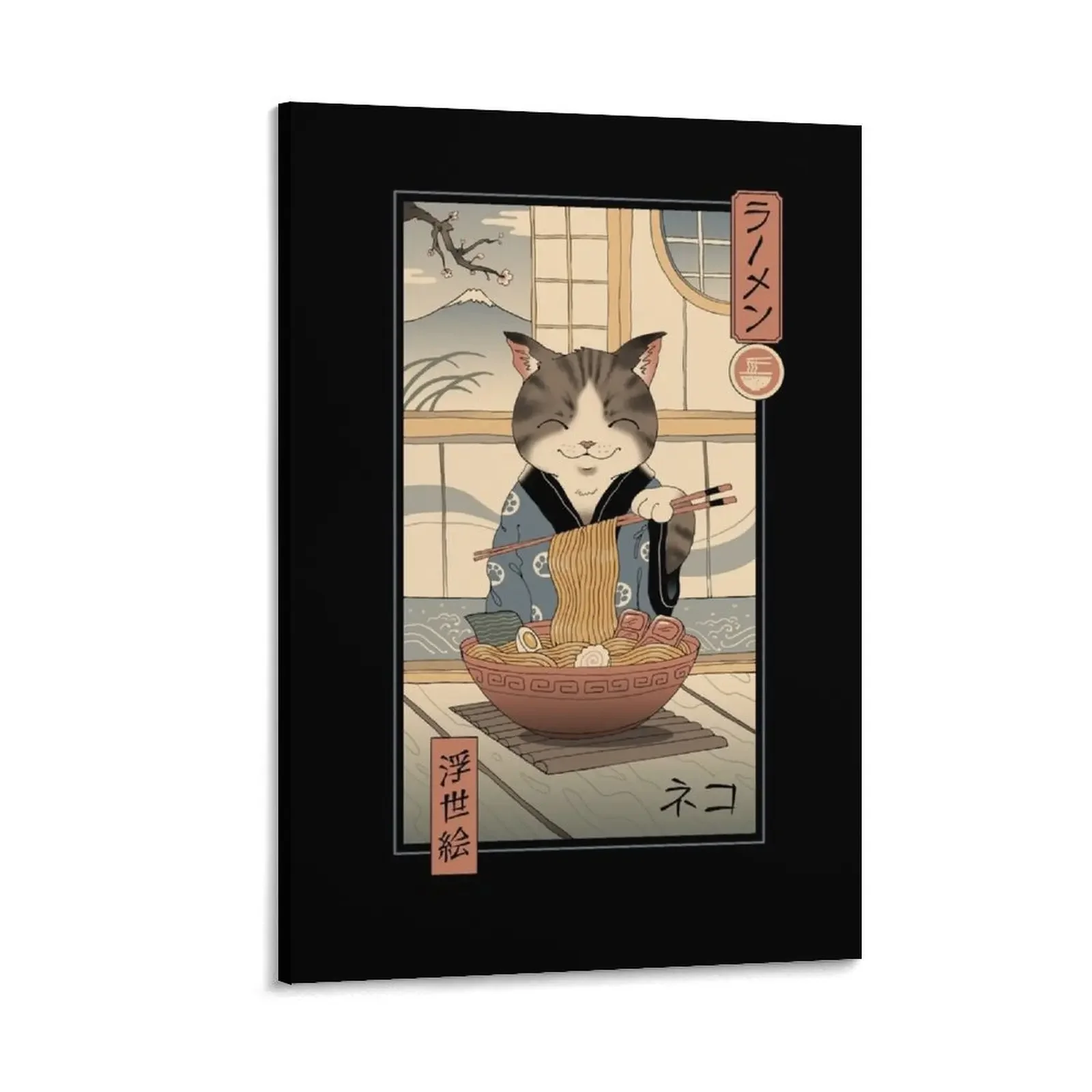 Neko Ramen Ukiyo-e Canvas Painting Wall decoration poster office decoration anime decoration
Neko Ramen Ukiyo-e Canvas Painting Wall decoration poster office decoration anime decoration