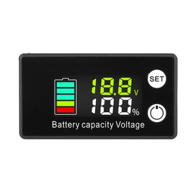 Вольтметр аккумулятора DC7V-68V Индикатор емкости Измеритель мощности Литий-свинцово-кислотный
Вольтметр аккумулятора DC7V-68V Индикатор емкости Измеритель мощности Литий-свинцово-кислотный