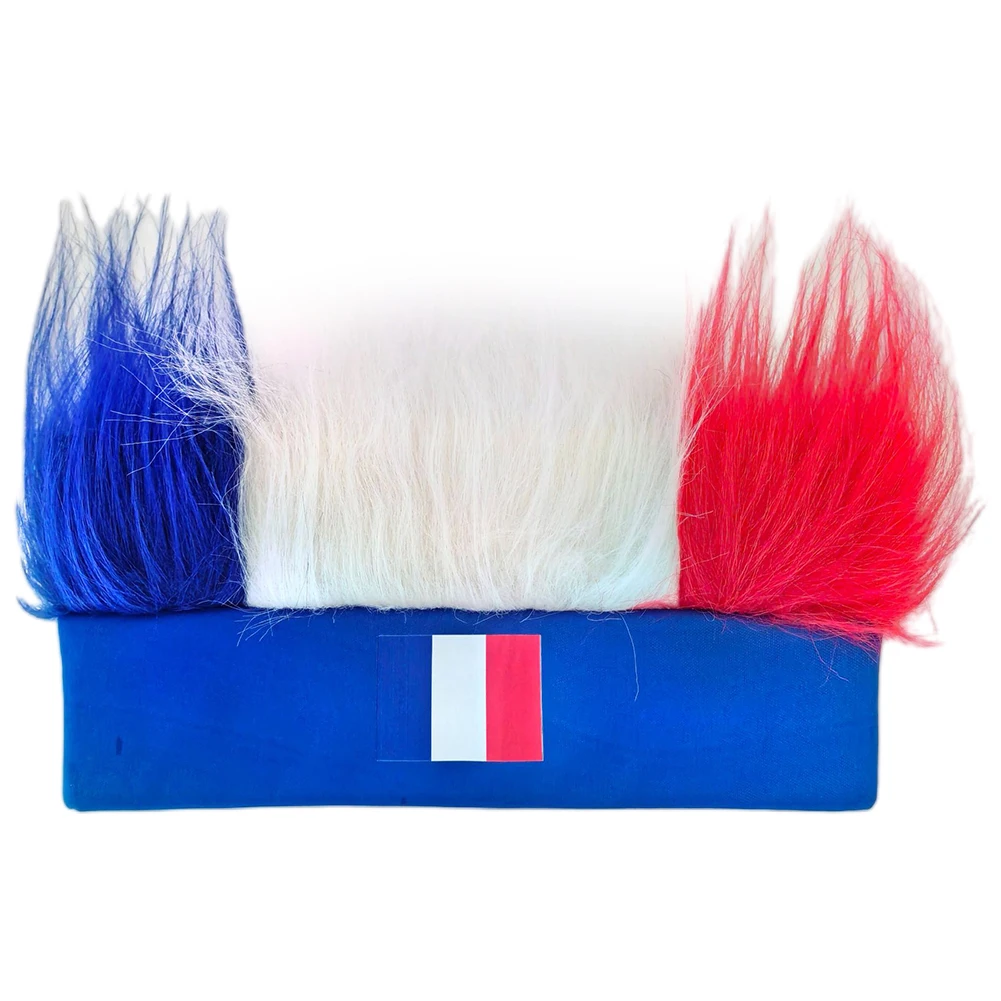 Soccer Game Cheer props wig cap National flag elements Comfortable and durable Suitable for various activities
Soccer Game Cheer props wig cap National flag elements Comfortable and durable Suitable for various activities