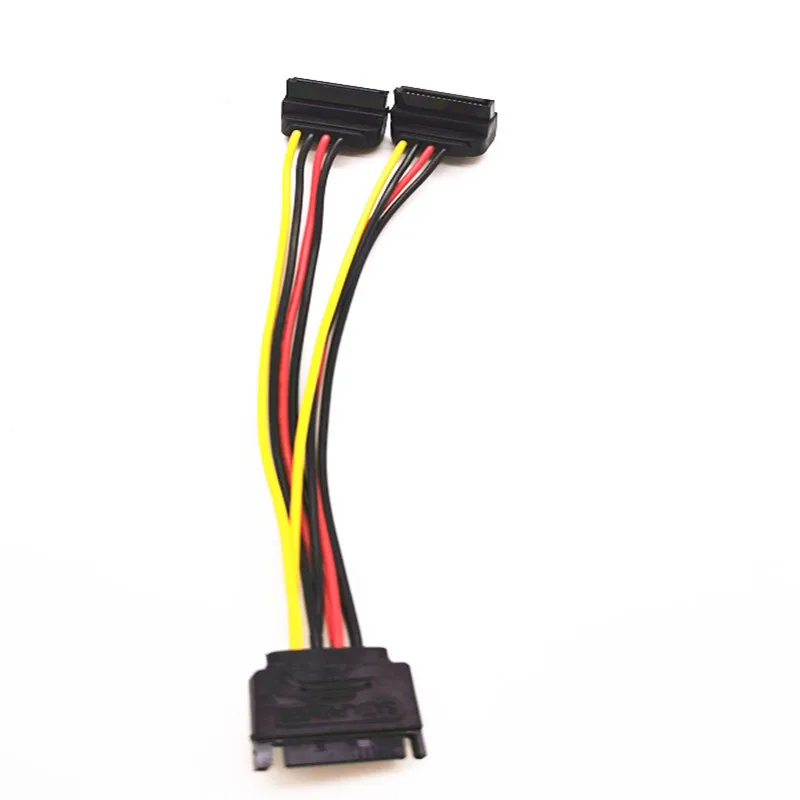 15Pin SATA Male To 2 Female 15Pin Power Hard High-quality Disk Splitter Connector Power Cord Suitable for Hard Disk Drive
15Pin SATA Male To 2 Female 15Pin Power Hard High-quality Disk Splitter Connector Power Cord Suitable for Hard Disk Drive