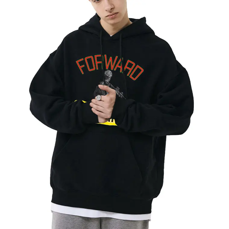 

Forward Observations Group Graphic Hoodie Men Casual Streetwear Male Gothic Oversized Sweatshirt Tops Mens Fleece Cotton Hoodies